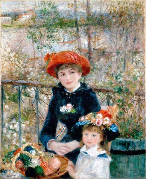 Pierre Auguste Renoir On the Terrasse china oil painting image